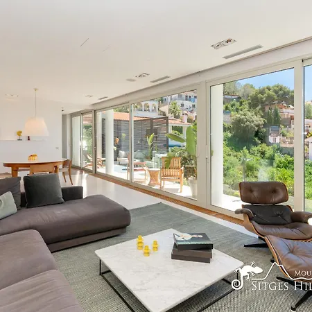 Modern La Cascade In With Sea View And Private Pool Sitges